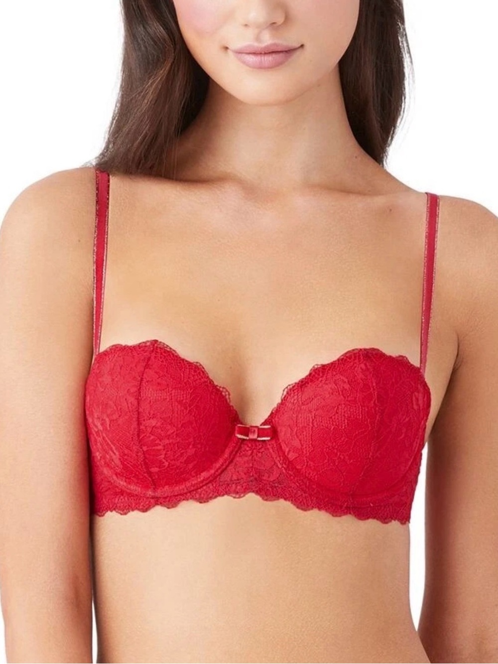 b.tempt'd by Wacoal Women's Lace Encounter Contour Bra, Red, 34D AMX